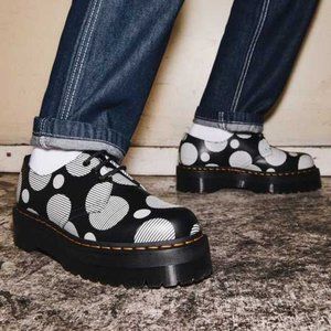 NEVER WORN - Dr Martens 1461 Quad Polka Dot Shoes